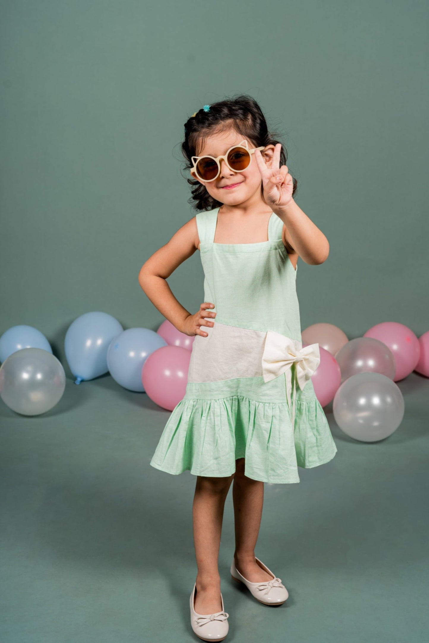 Little Darling Green Frock