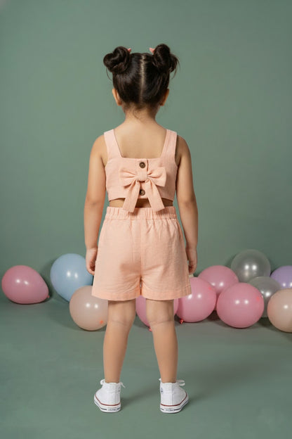 Puppy Peach Jumpsuit